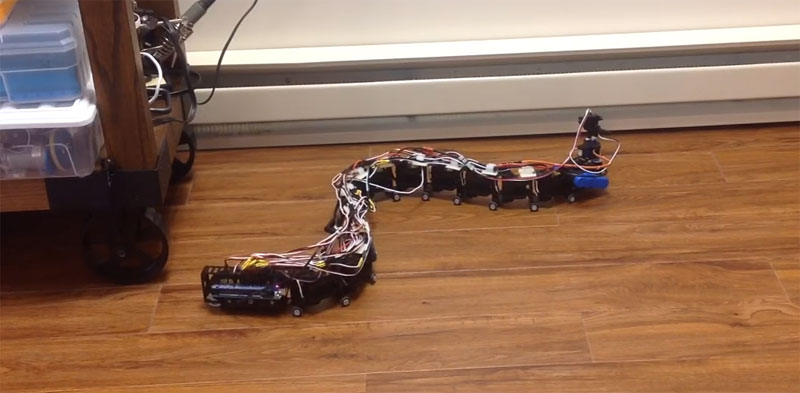Robot serpiente reconfigurable y controlado con Arduino