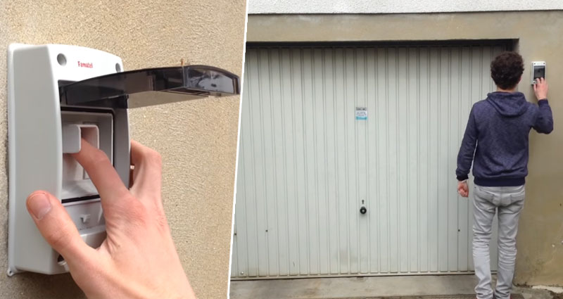 Control de acceso para garaje con huella dactilar