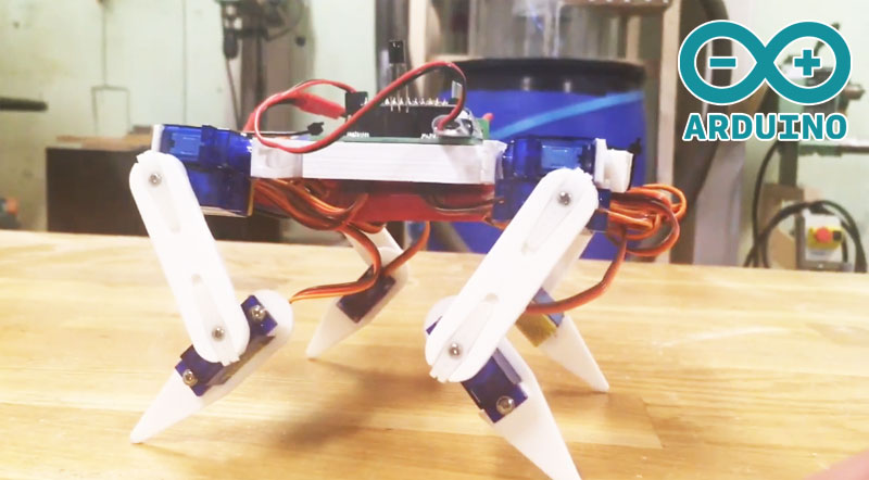 KITtyBot: Un robot cuadrúpedo hecho con Arduino
