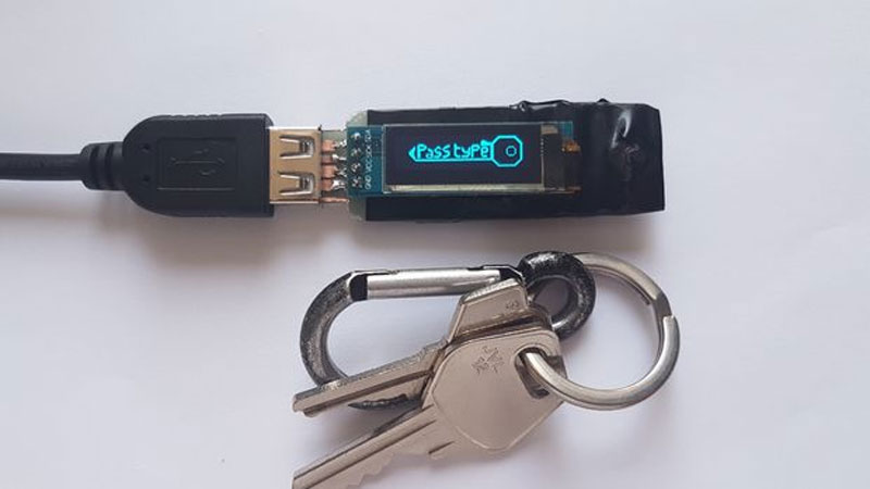 Llave USB para guardar contraseñas hecho con Arduino